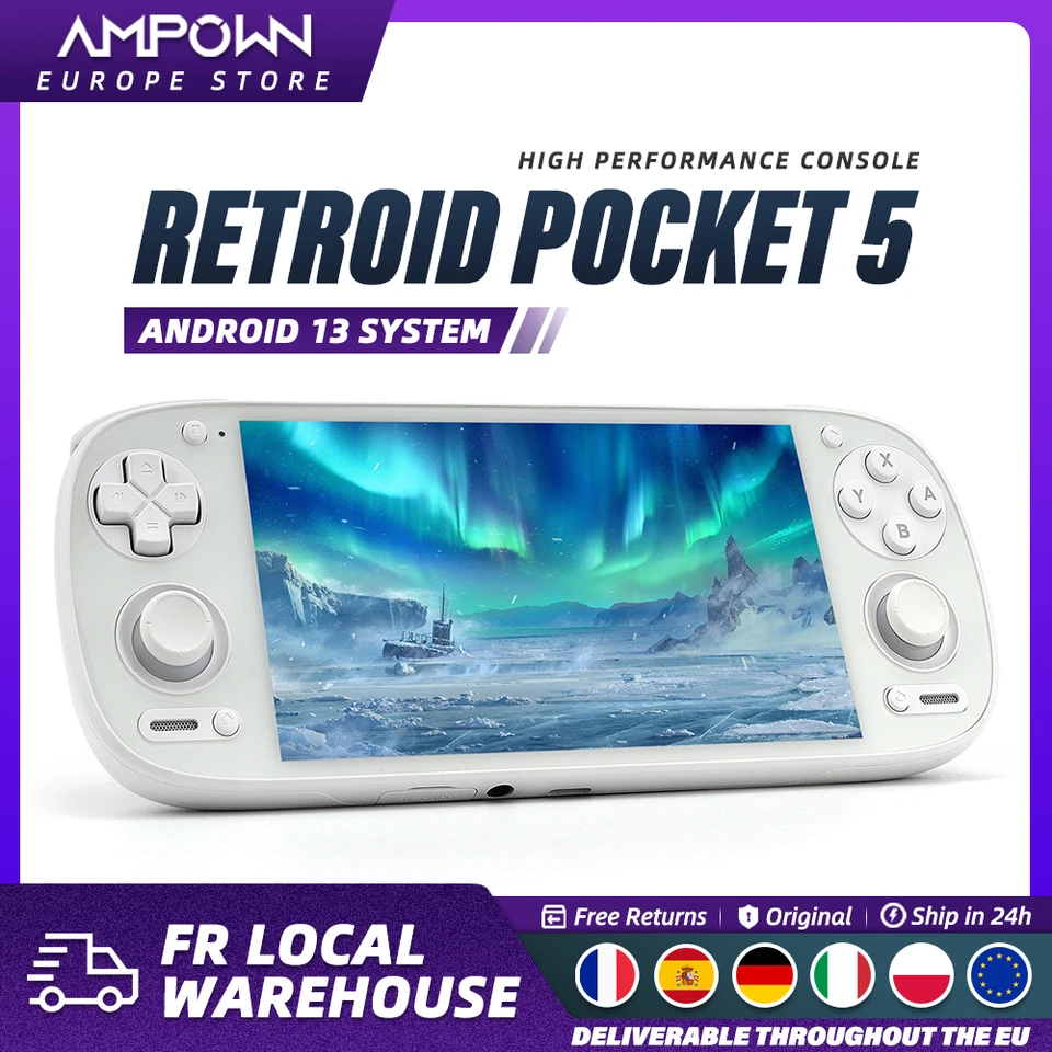 Retroid pocket 5 ホワイト Retroid Pocket 5 Handheld Game Console 5.5'' AMOLED Screen