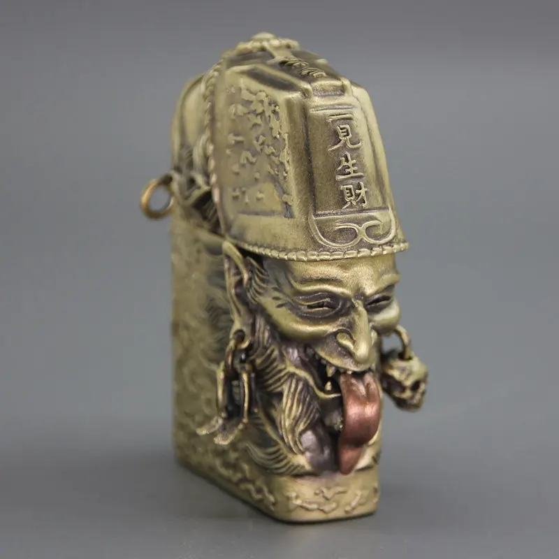 

Outdoor Portable EDC Retro Handmade Pure Copper Windproof Lighte Camping Hiking Ignition Tool