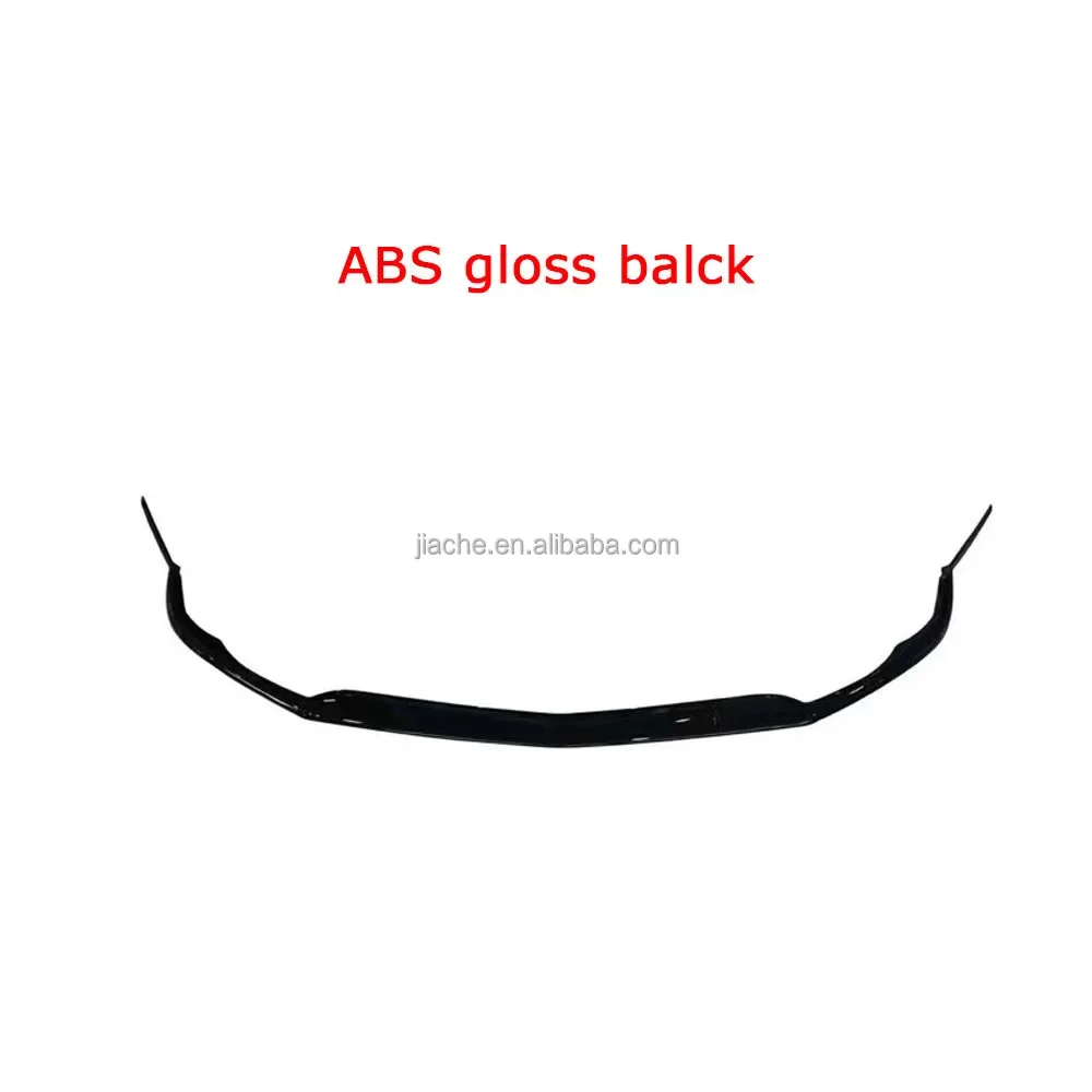 Front Bumper Lip Spoiler Body Kit For Mercedes Benz C Class W205 C63 AMG 2014-2018 ABS Head Bumper Lip Accessories