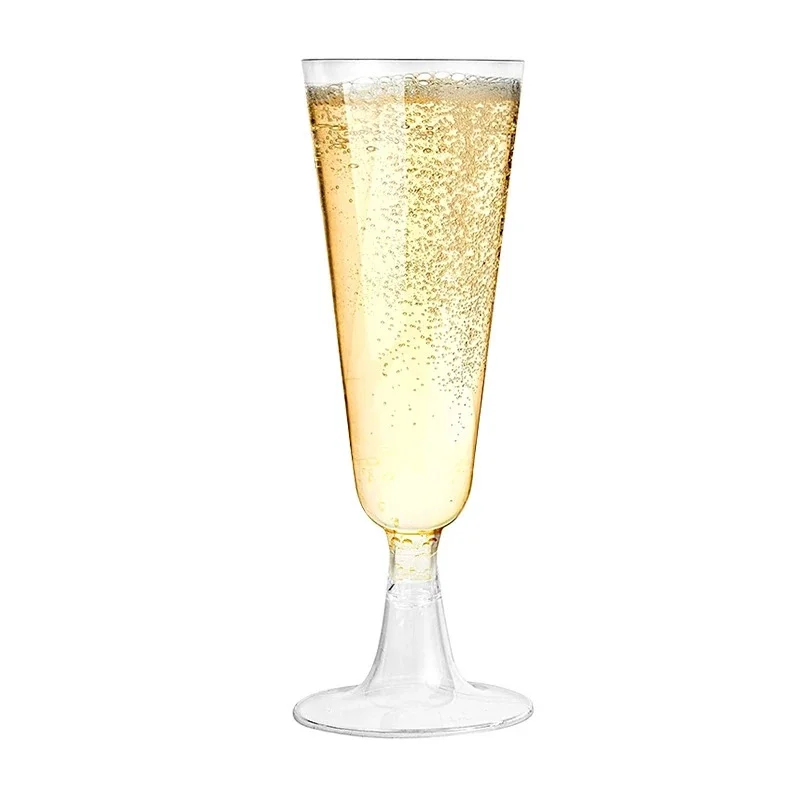 Wine Cups 50PCS Wedding Birthday Party Acrylic Champagne Cups Disposable Plastic Drink Cups For Anniversary Party Supplies New