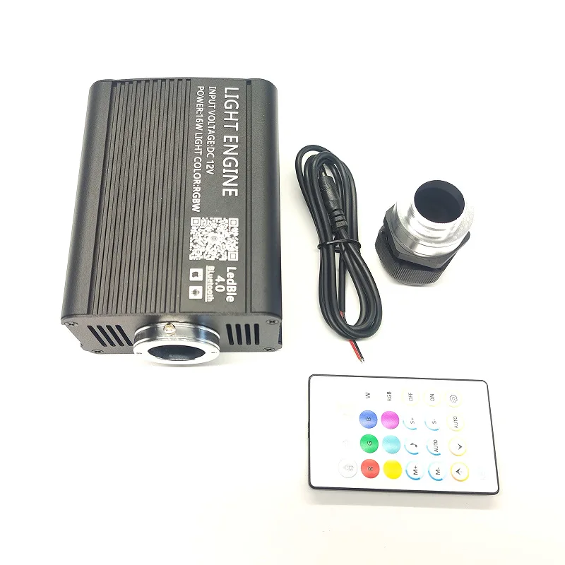 Fiber Optic Star Light APP Car Star Top Modified 16w Flashing Light Source Machine with Turntable Roof, Ceiling Light