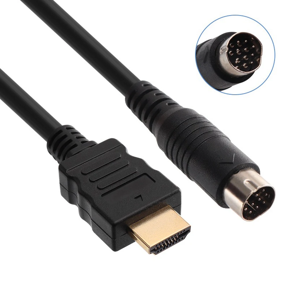 2M cable For sega Saturn   to HDMI-Compatible Converter Cable HDTV Monitor Display Adapter for SS   game HD 720P/1080P