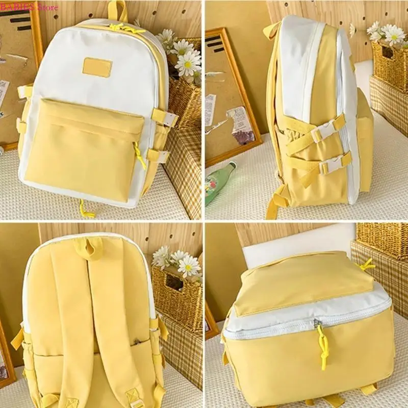 

C9GB Student School Bag Lovely Travel Bag Girls Aesthetic Backpack Large Capacity Casual Daypacks Trendy Backpack Laptop Bag
