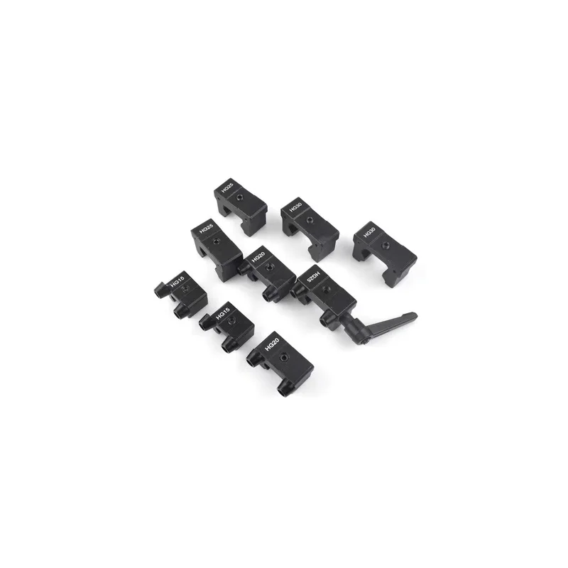 1pc Black HGH15 HGH20 EGH15 EGH20 Rail Limit Block Fixed Ring HGR EGR Slider Fixed Block Stroke Buffer Anti-collision Block