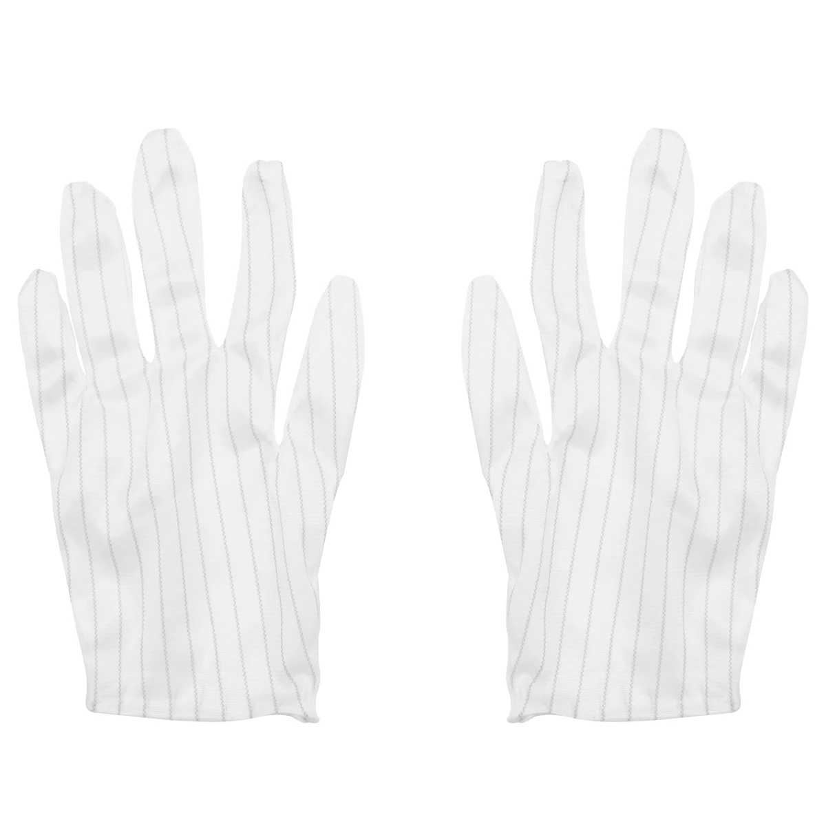 

10pcs 10 Pairs White Anti-Static Gloves Protective Industrial Work Gloves Lightweight For Cleaning Construction Fingerprints