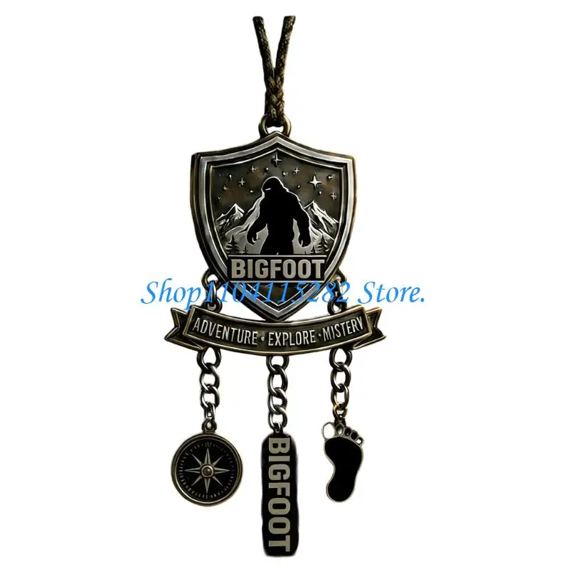 Unique Skunks Apes Creature Rear View Mirror Hanging Backpack Charm for 4X4 Pickup Truck Interior Decoration
