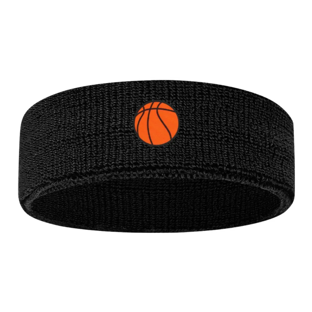 Sweat Absorbing Cartoon Sports Headband Polyester Soccer Printed High Elasticity Sweatband Wicking Fashion