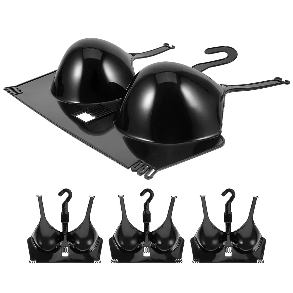 

4Pcs Hanging Female Bust Form with Hook Versatile Lingerie Hangers for Women Clothes Display Table Top Sewing