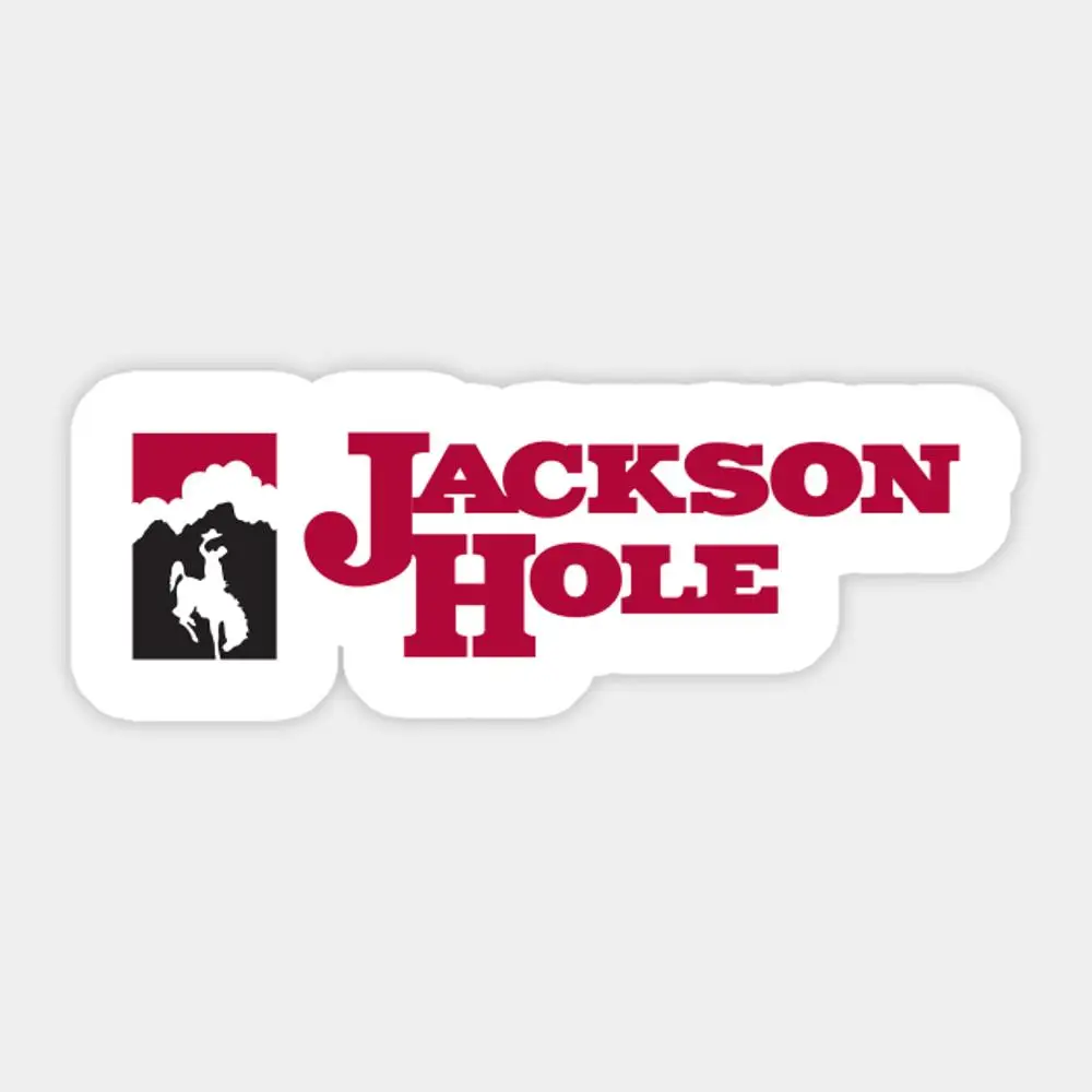 Jackson Hole Mountain Resort Sticker for Laptop Decor Bedroom Car Cute Cartoon Art Fashionable Public Suitcase