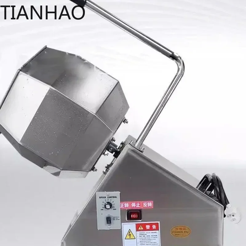 Flavour Food Mixer  Automatic Food Snack Chips Popcorn Seasoning Machine  Drum Mixer Machine