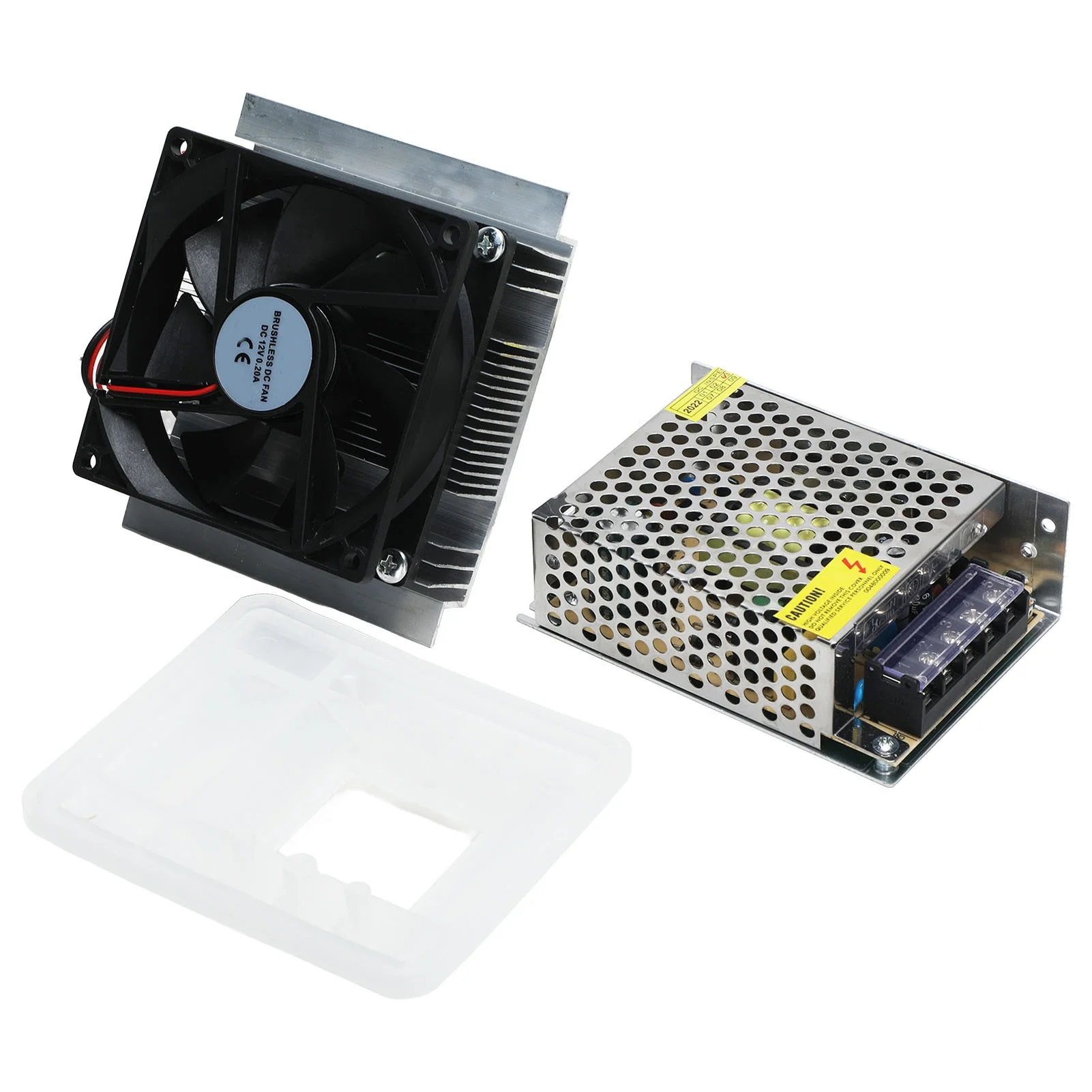 Peltier Cooler with Power Supply Semiconductor Refrigeration Cooling System DIY Kit 12VDC