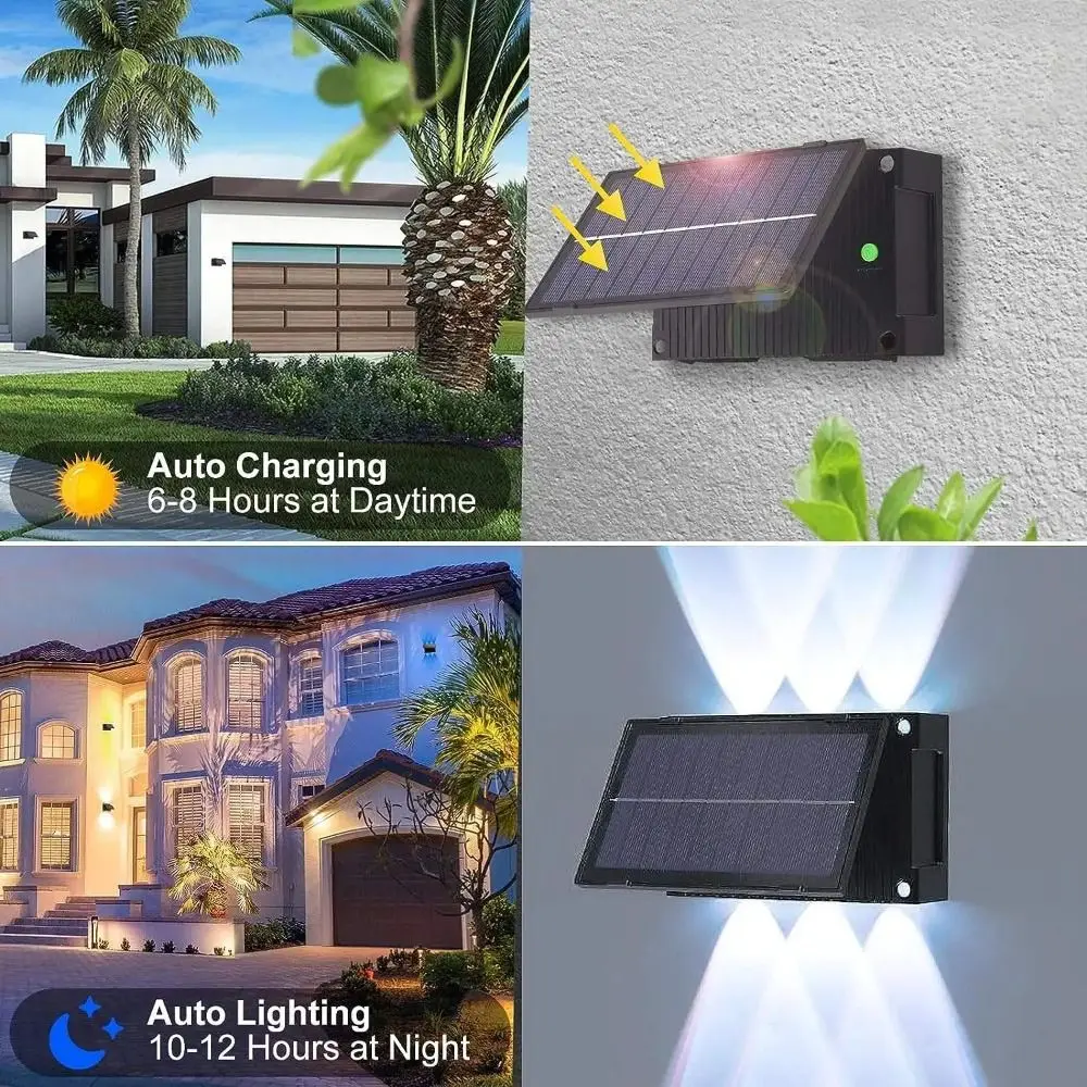 

Sensitive Solar Wall Light Dust Prevention Waterproof Waterproof LED Solar Light Energy Saving Warm/ White/RGB