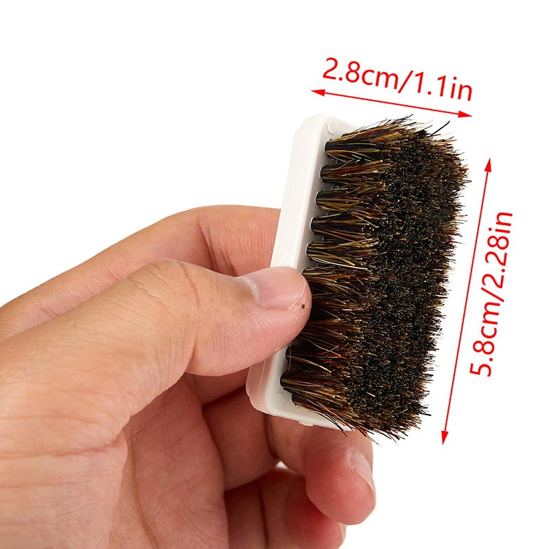 Mini brosse de rasage en poils de sanglier pour hommes, portable, barbe naturelle, livres qualifiée aux, outils de polissage de moustache, respectueux de la cuillère à soupe