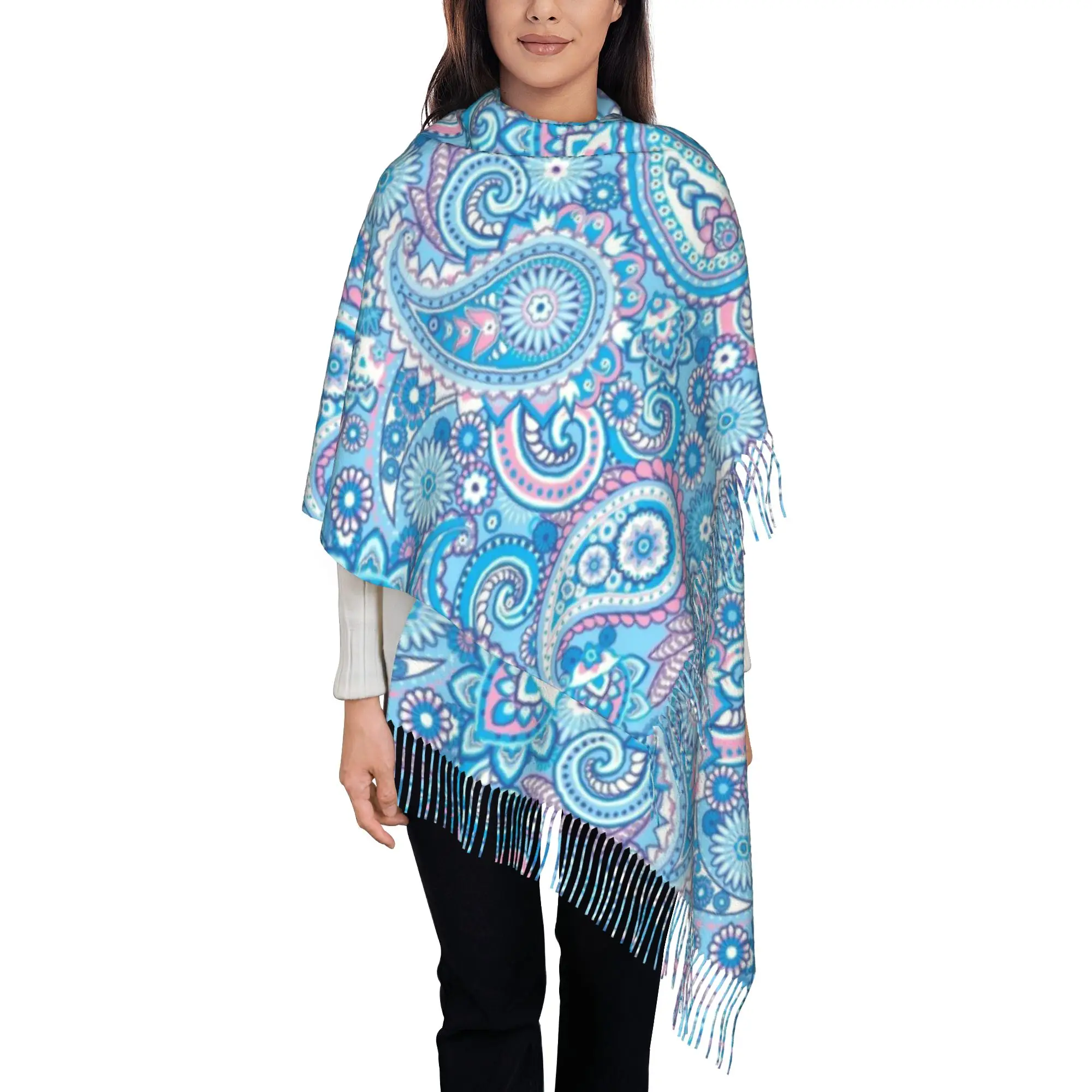 

Custom Printed Bandana Paisley Print Scarf Men Women Winter Warm Scarves Shawls Wraps