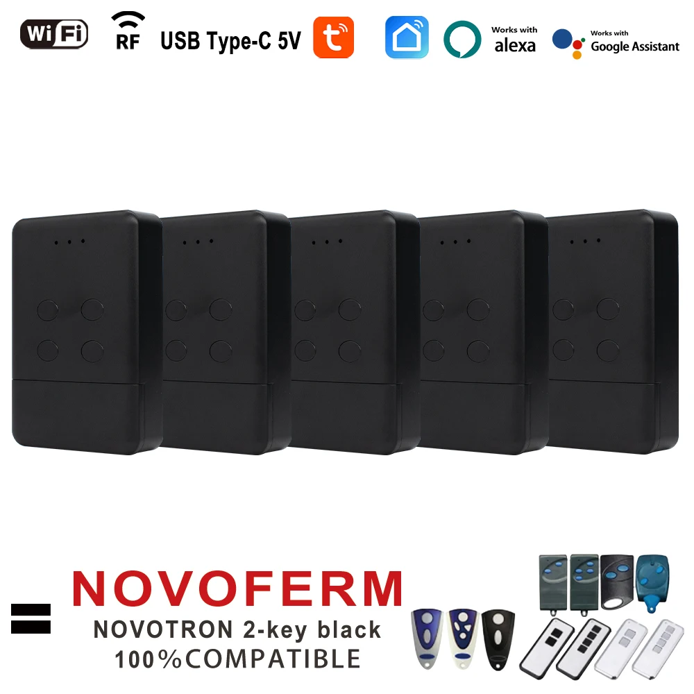 

NOVOFERM Wifi Smart Tuya NOVOTRON TORMATIC Controller RF Function Converter for 502 MAX43-2 504 MAX43-4 512 MIX 43-2 For Alexa