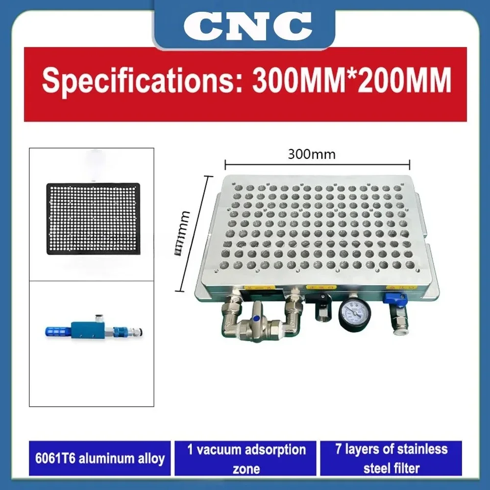 CNC machining center vacuum suction cup industrial seal-less vacuum pump porous strong adsorption platform milling machine