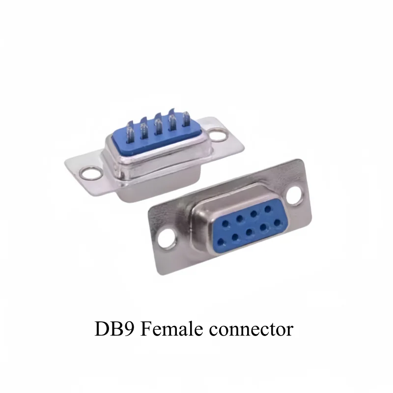 RS232 Socket, DB9 Male Connector/DB9 Female Connector/Enclosure, 9-pin Serial Port Plug  2Rows 9 Pins