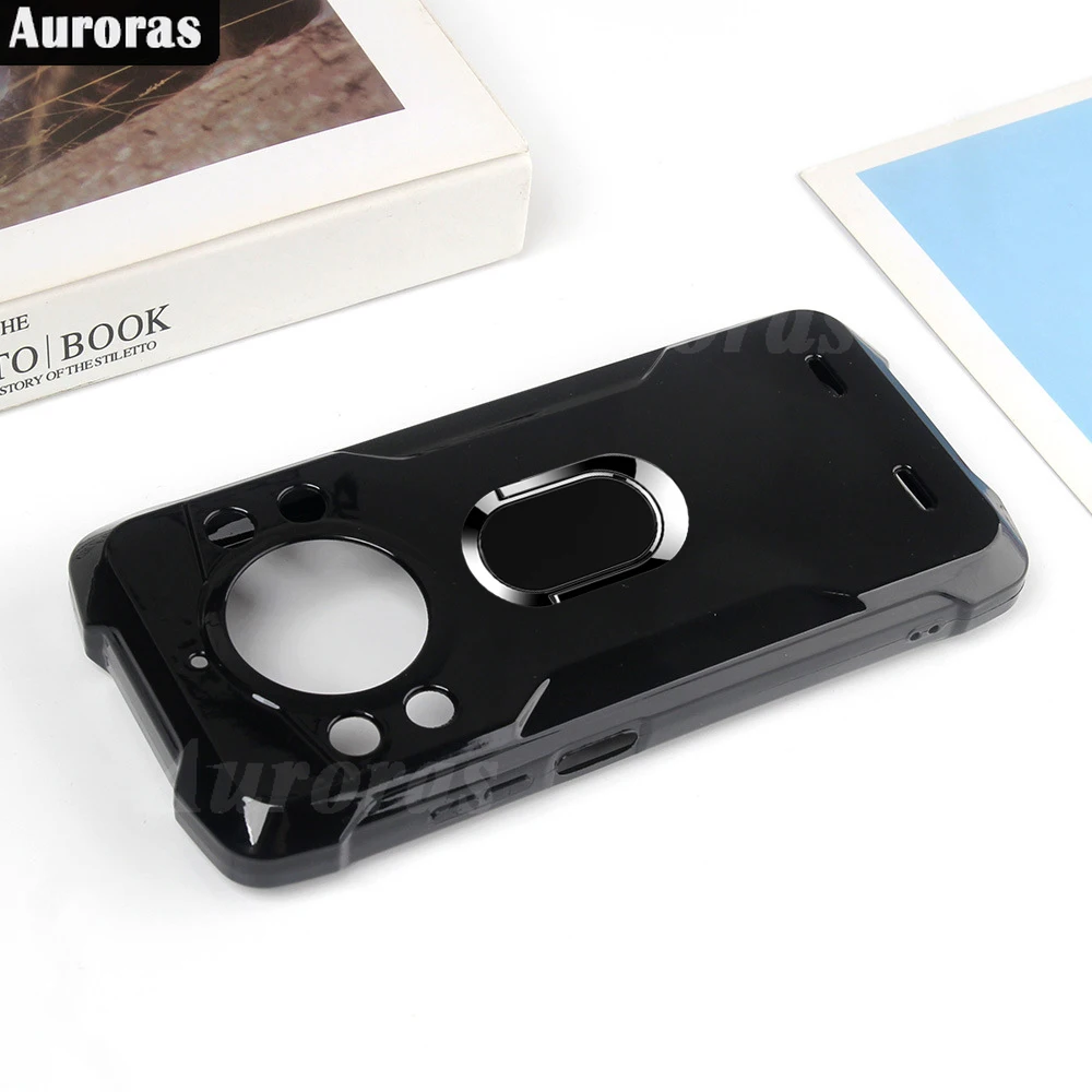 Auroras For Cubot KingKong 9 Case With Magnetic Ring Mirror Smooth Silicone Shell For Cubot King Kong Star Power Back Cover