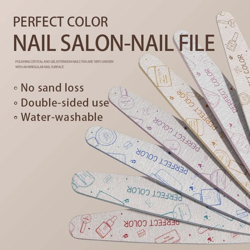 완벽한 색상, 네일 파일, 네일 버퍼, 손톱용 에머리 보드, 네일 도구, 네일 기술자 필수품, 내성발톱 치료, 세척 가능