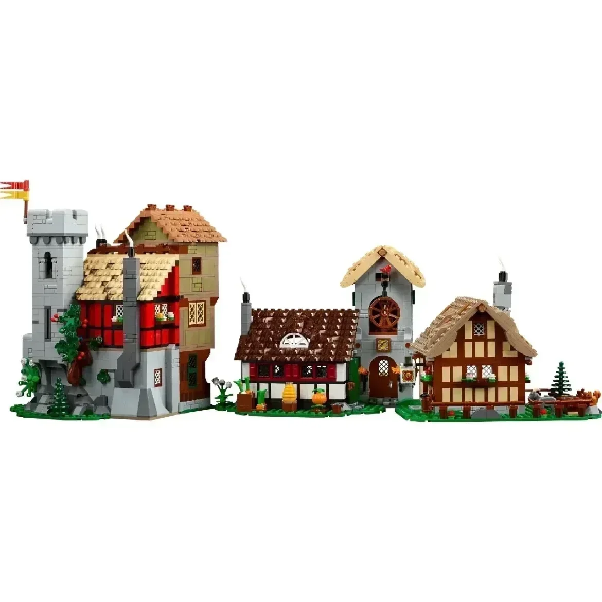 Medieval Town Square Building Blocks 3304PCS Compatible 10332 อิฐสถาปัตยกรรมสร้างสรรค์เด็กผู้ใหญ่ของเล่นของขวัญวันเกิด