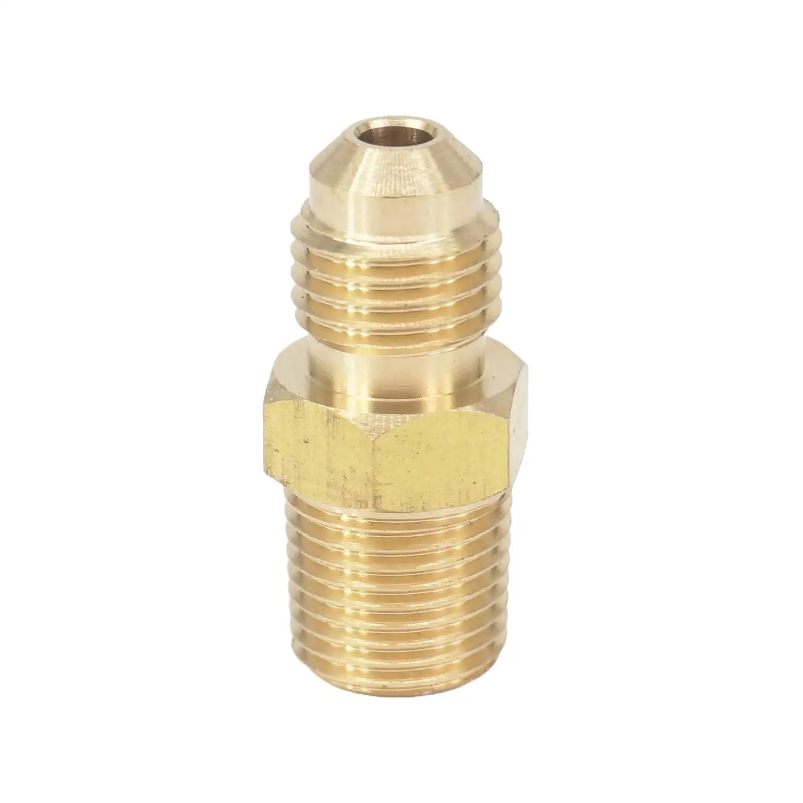 

SAE нитки 3/8 "-24 UNF Подходит диаметр трубы 3/16" - 1/8 "NPT папа латунь SAE 45 градусов патрубок адаптеры 1000PSI