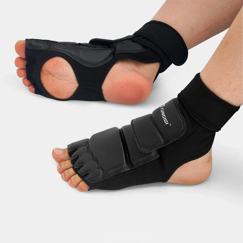 Taekwondo Gloves Foot Guards EVA Padded Protective Gear PU Leather Hand and Foot Protection for Martial Arts Kickboxing Training view 4