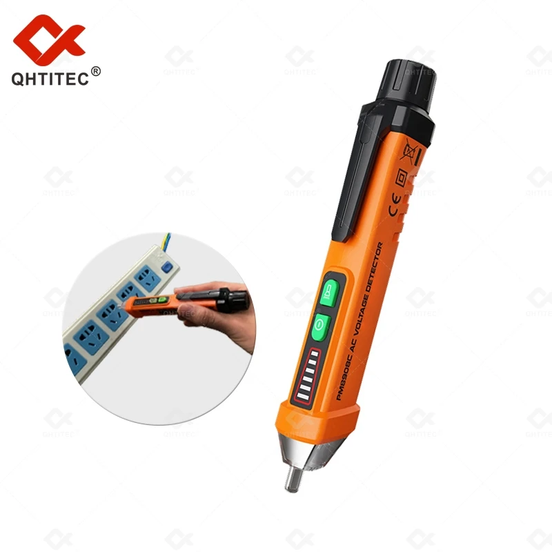 Imagem -02 - Qhtitec-detector de Tensão ac sem Contato Medidor Tester Estilo Pen 12v1000v Pm8908c