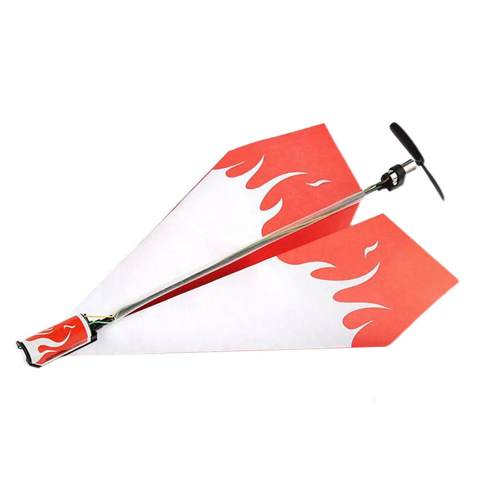 Electric Paper Airplane Folding DIY Aircraft Model Toy for Children Training Hand Throwing Paper Airplane Motor Remote Control