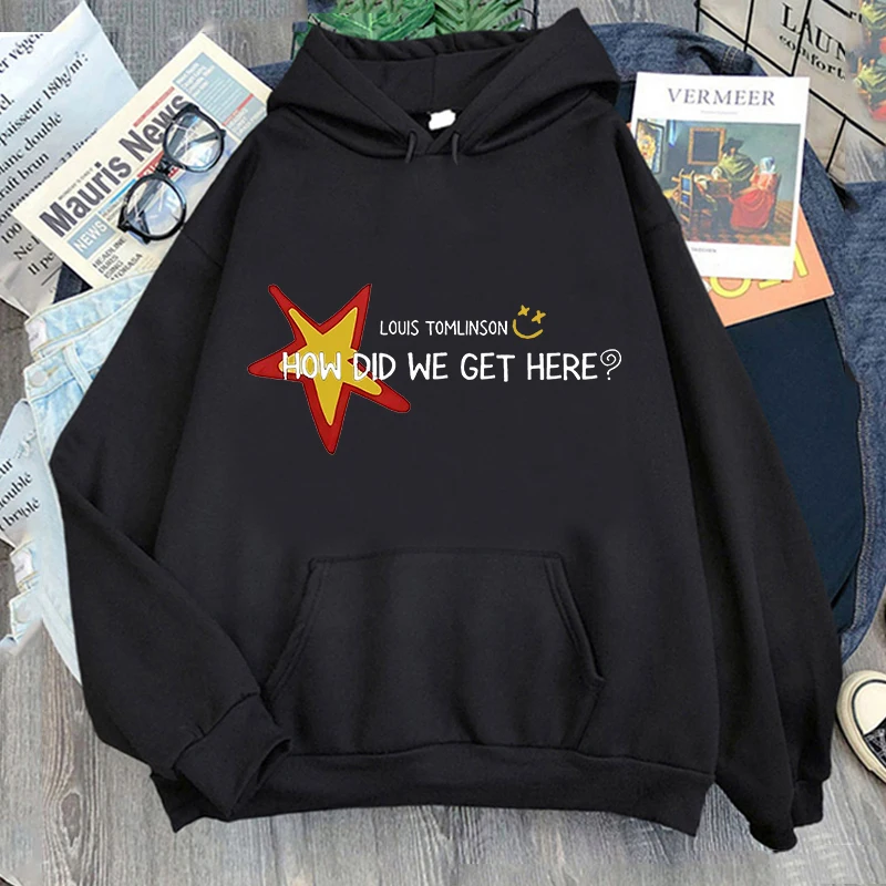 Sudaderas con capucha Louis Tomlinson How Die We Get Here Tour 2026, sudaderas gráficas unisex, sudaderas con capucha de manga larga para mujer, sudaderas extragrandes