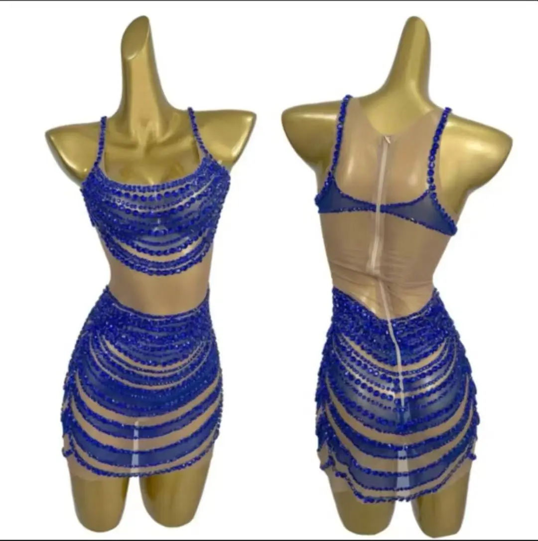 Krótka spódniczka wysadzana diamentami dla kobiet, idealna na urodziny, do klubu nocnego, baru, na występy gogo, z pełnym diamentowym paskiem, dopasowany krój, diamentowa Y030