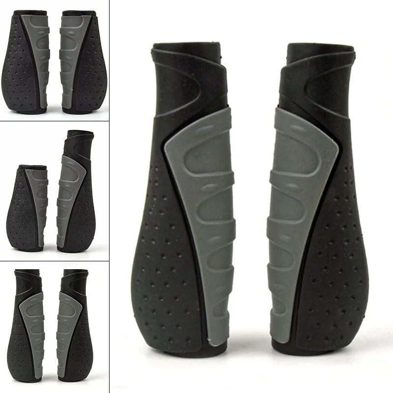 1Pair MTB Bike Handlebar Grips Folding Bicycle Handlebar Grip Long/Short Shift Handle Grips For 22.2mm Hole Diameter Handle Bar