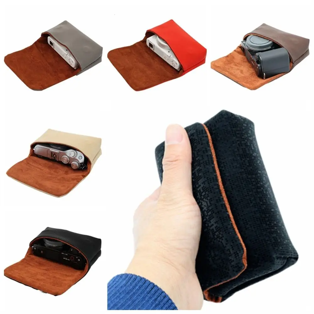 Camera Storage Bag Portable Camera Bag Case Storage Pouch Inner 11*7*4cm for So-ny ZV1 ZVE10 Body for Canon G7X III etc.