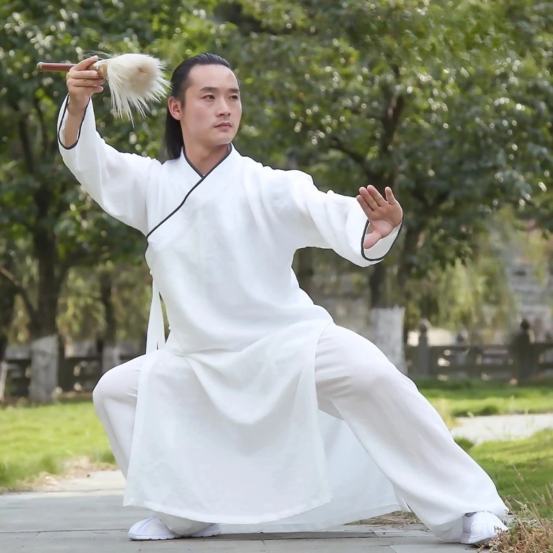 

Traditional Chinese Kung Fu Uniform Tai Chi Suit Linen Blend Fabric Loose Fit Martial Arts Clothing Men Women Multi Color