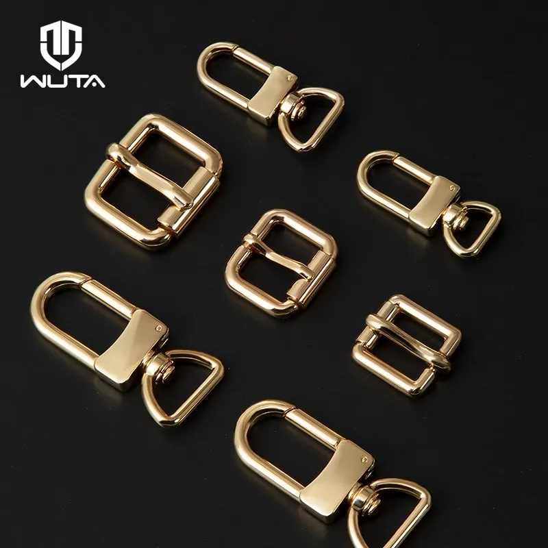 WUTA 1 Piece D Tail Hook Buckle D Ring Lobster Clasp Metal Roller Pin Buckle DIY Accessories for LV Bag Strap Belt Dog Collar 