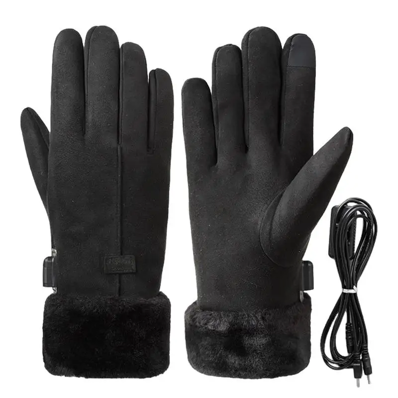 

Heated Work Gloves Portable Screen Touch Heating Gloves Heated Mittens Hunting Gloves USB Rechargeable Hand Warming Gloves For