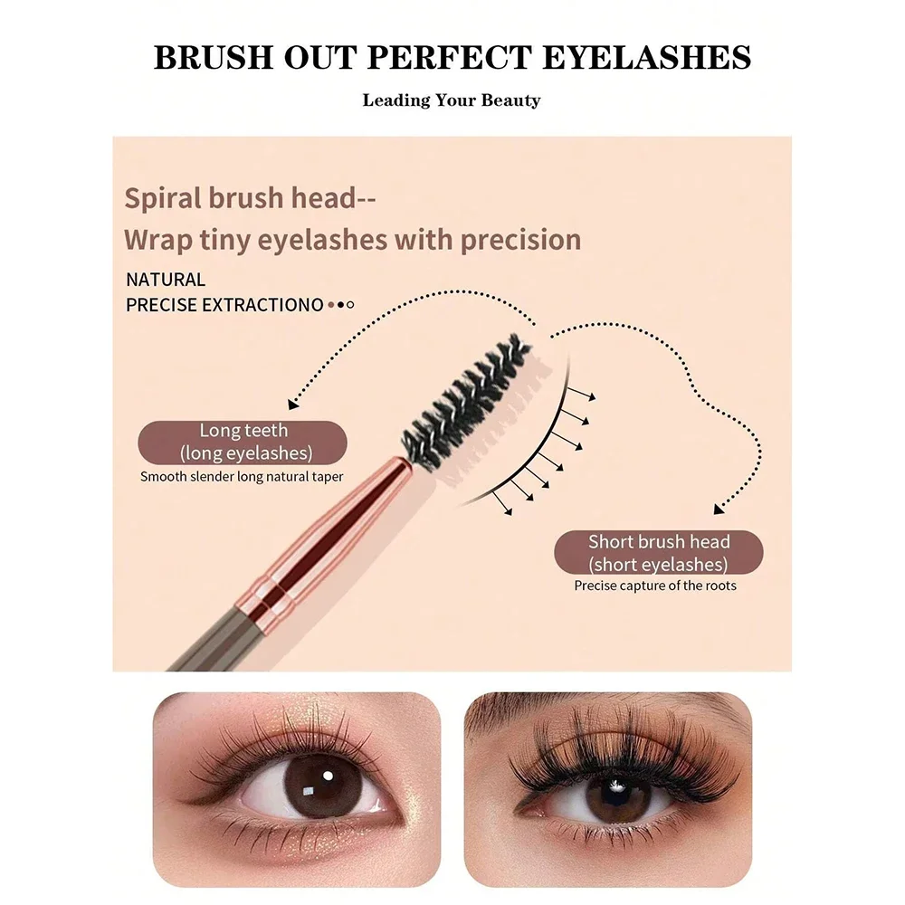 Conjunto de pincéis de maquiagem rosto olhos compõem escova cílios sombra sobrancelha delineador fundação pó blush destaque lábios escova