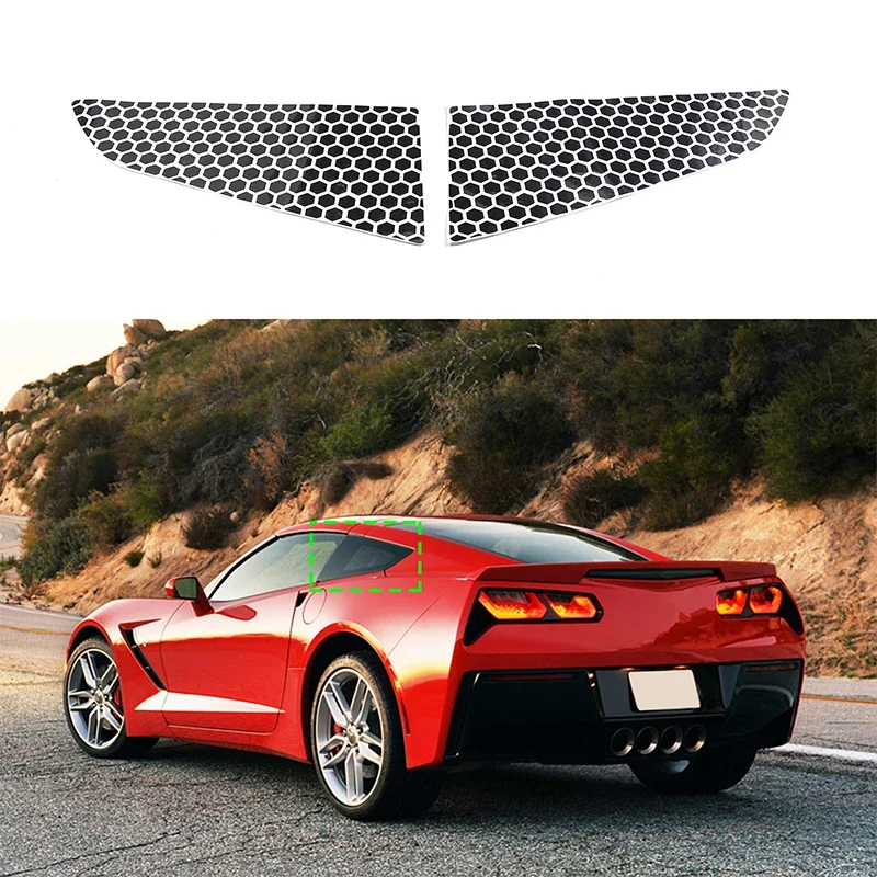 

For Chevrolet Corvette C7 Stringray 2014-2019 Car Side Back Window American US Flag Vinyl Decal Exterior Accessories 2 Pcs