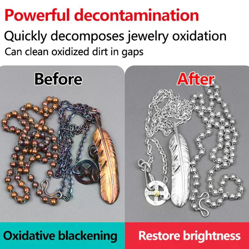 1/2/3pcs Silver Cleaner Liquid 200g Jewelry Cleaner For Gold Panlinis Ng Silver Gold Cleaner For Rings Earrings Watch Diamond