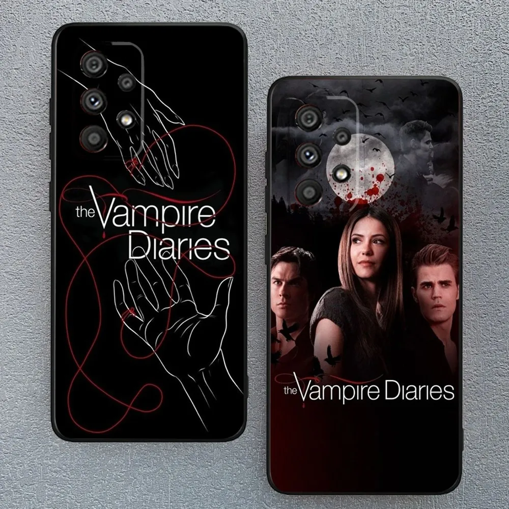 The V-VampireS D-Diaries Phone Case For Samsung Galaxy A13,A21s,A22,A31,A32,A52,A53,A71,A80,A91 Soft Black Phone Cover