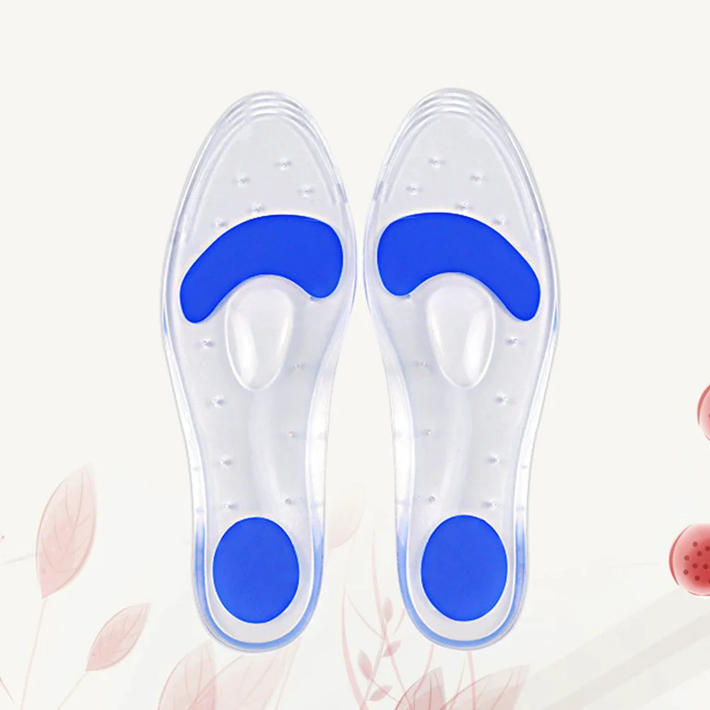 

1Pair Durable Silicone Insoles for Athletic Support Relieve Foot Fatigue Improve Stability Foot Care Size S Insoles
