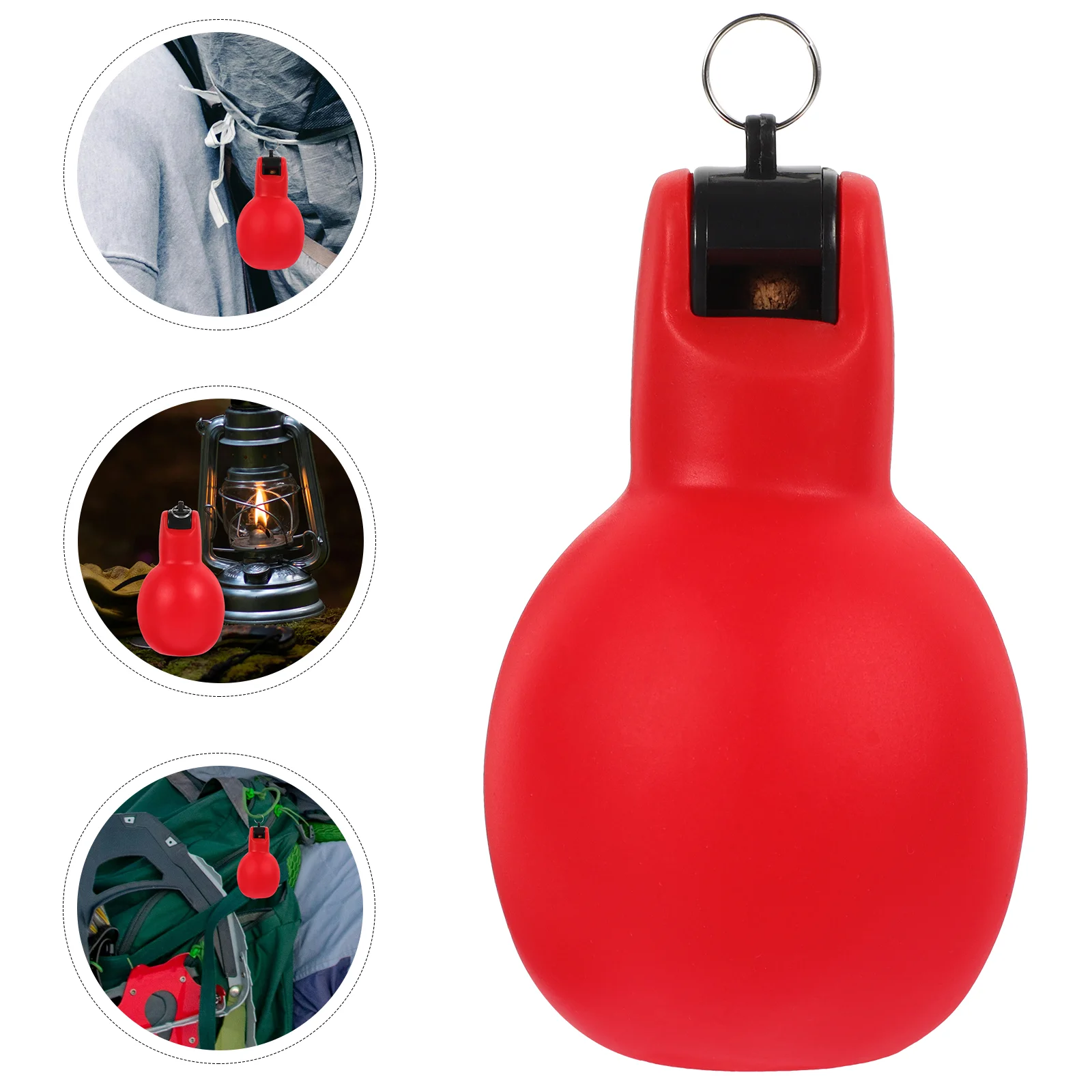 

Hiking Whistle for Coaches Outdoor Whistles Convenient Squeeze Multi-use Small Emergency Red Travel