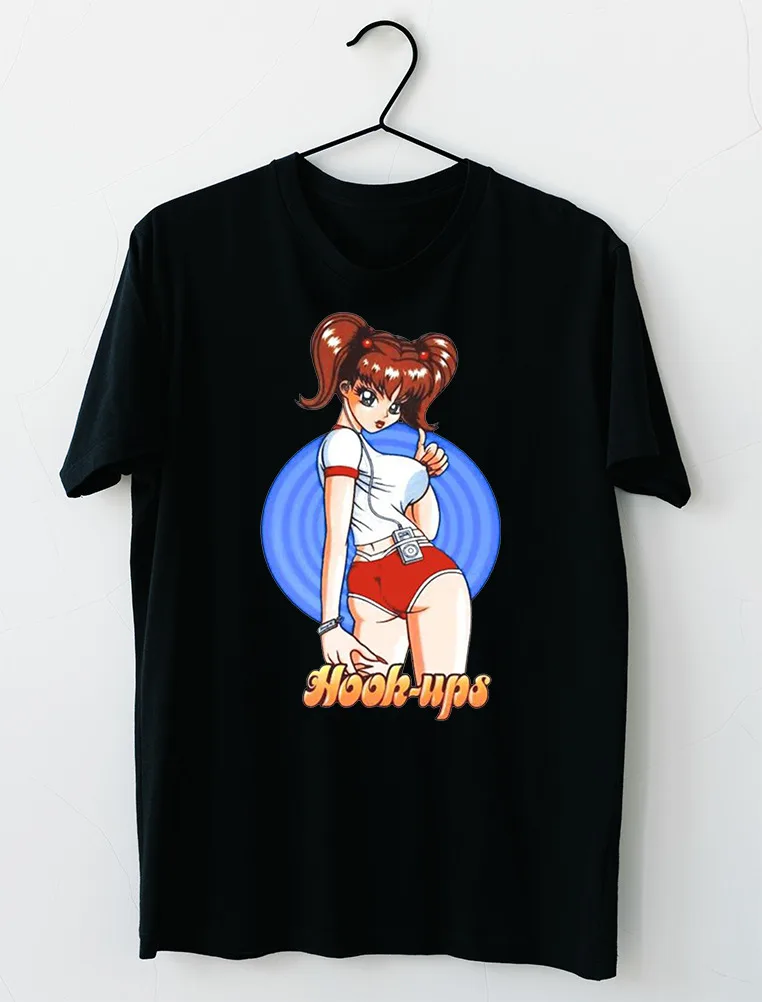 Hook-Ups Skateboard Walkman Girl T-Shirt S-4XL