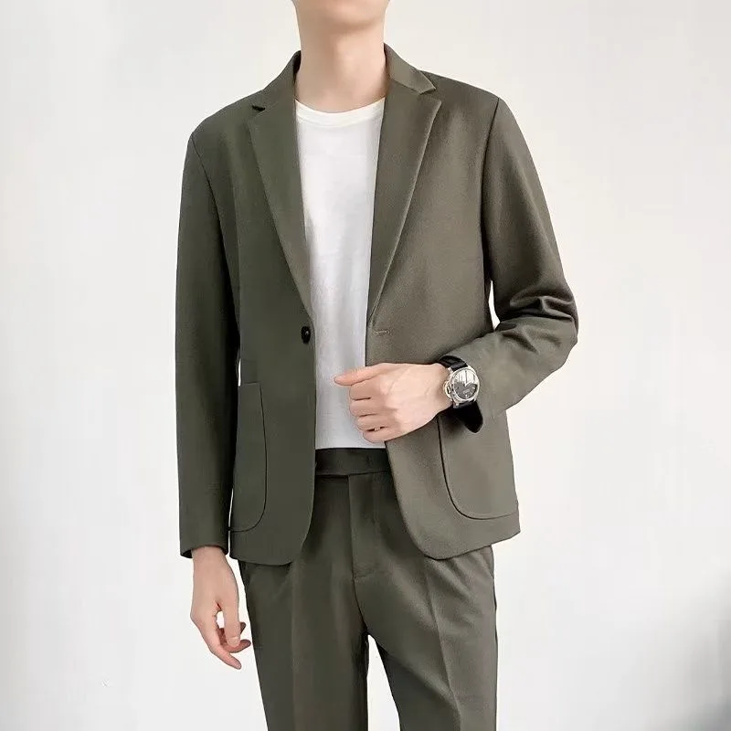 224 double-breasted suit Italian high-end suit trend