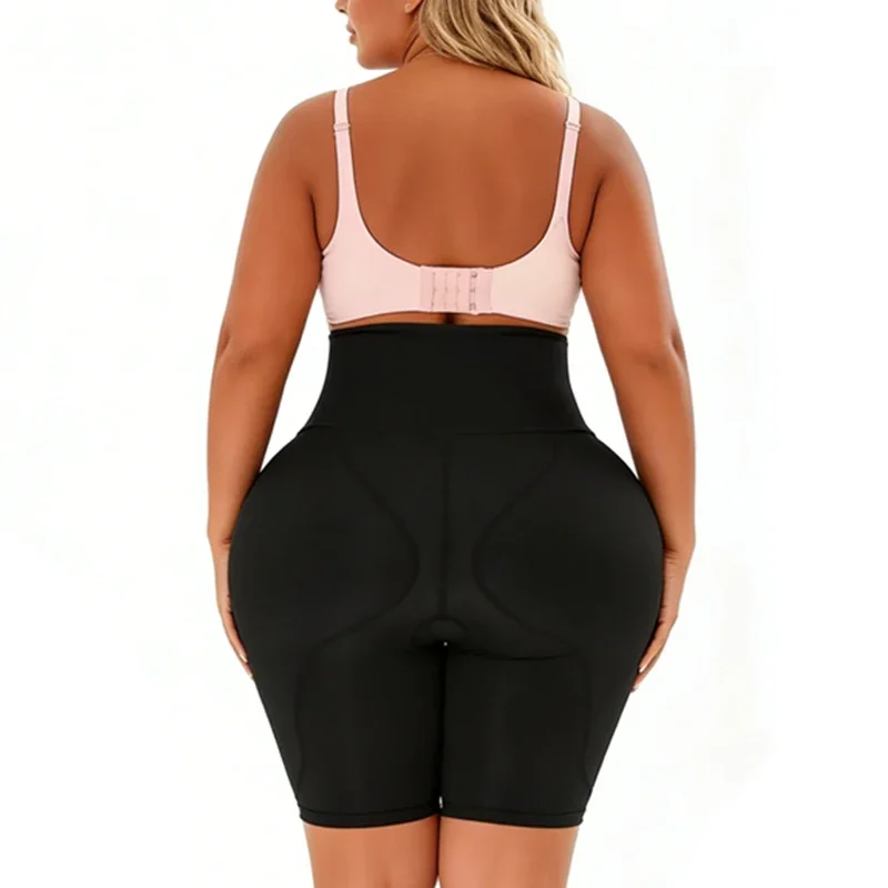 Women's Tummy Control Shapewear Padded Panties Hip Butt Thicker Enhancer Body Shaper Removable 2 Pads Butt Lifter Booty Shorts