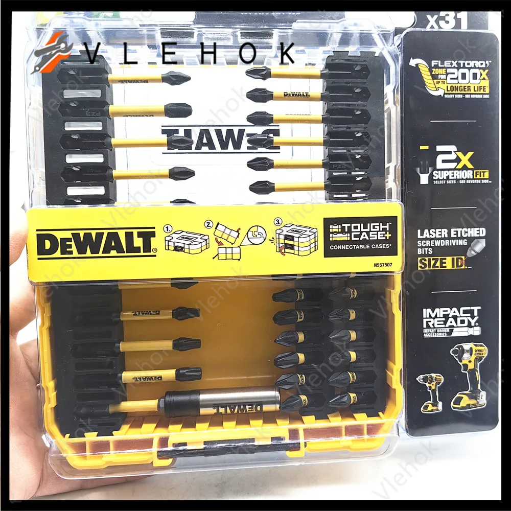 Imagem -04 - Dewalt Dt70739t Flextorq Conjunto de Bocados de Chave de Fenda 31 Peças sem Fio Driver Conjunto de Brocas de Impacto Ferramenta Elétrica Acessórios Dt70739t-qz