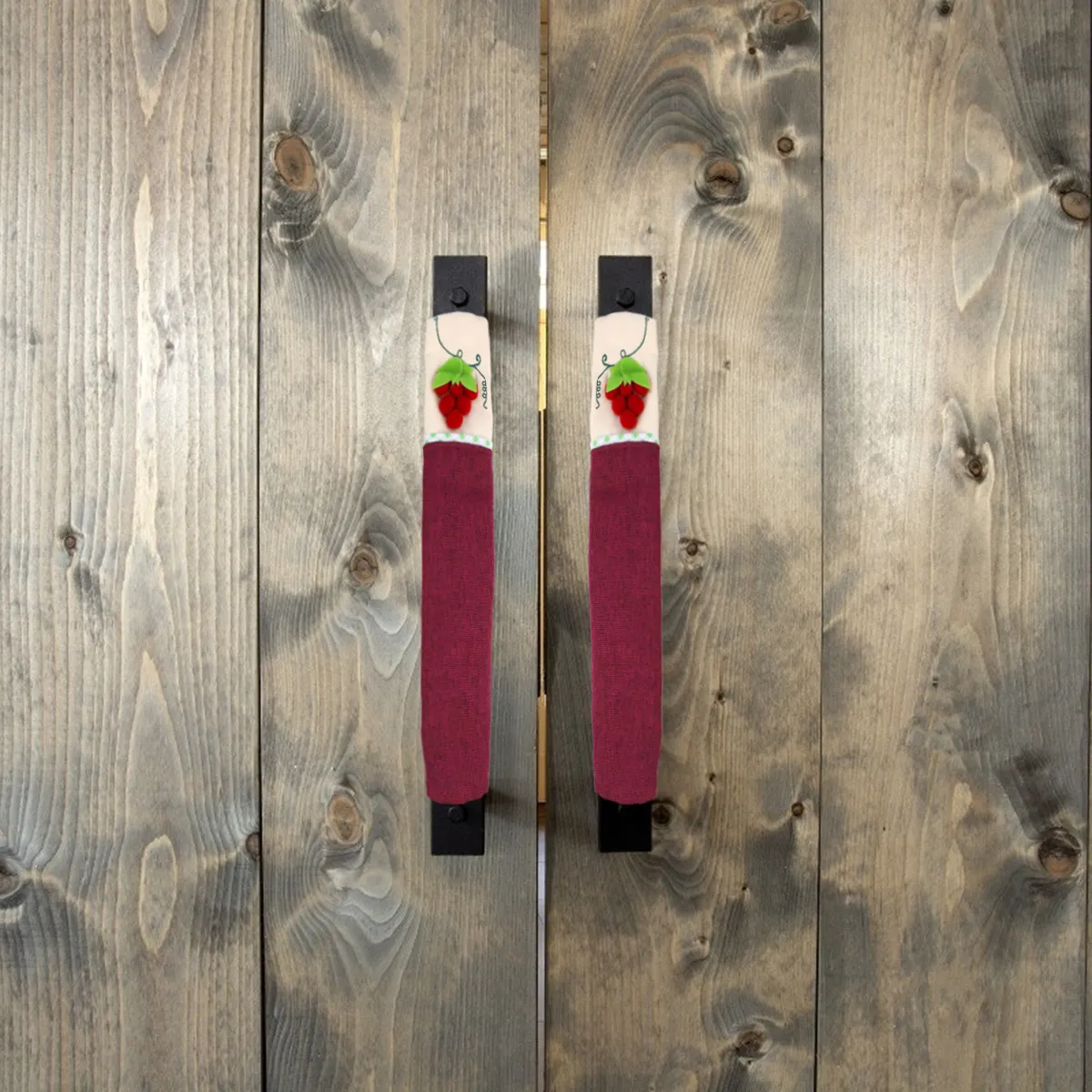 

Стильный чехол для ручки холодильника с виноградным дизайном, мягкая тканевая накладка для защиты ручек дверей холодильника, духовки, микроволновой печи, кухонная защита