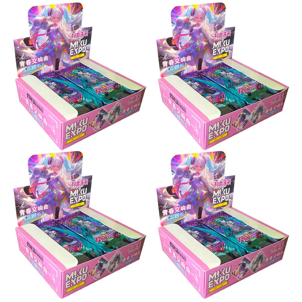 New Hatsune Miku Cards Booster Box Wanted Rare Booster Box Anime Playing Game Cards Children\'s Toy Gifts Rare SP SSP Flash card