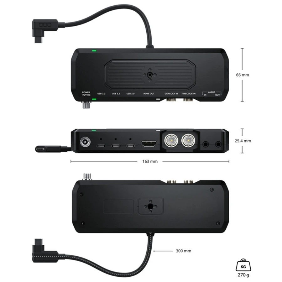 Applicable iPhone Apple converter external hard disk time code HDMIOUT output monitor microphone audio port