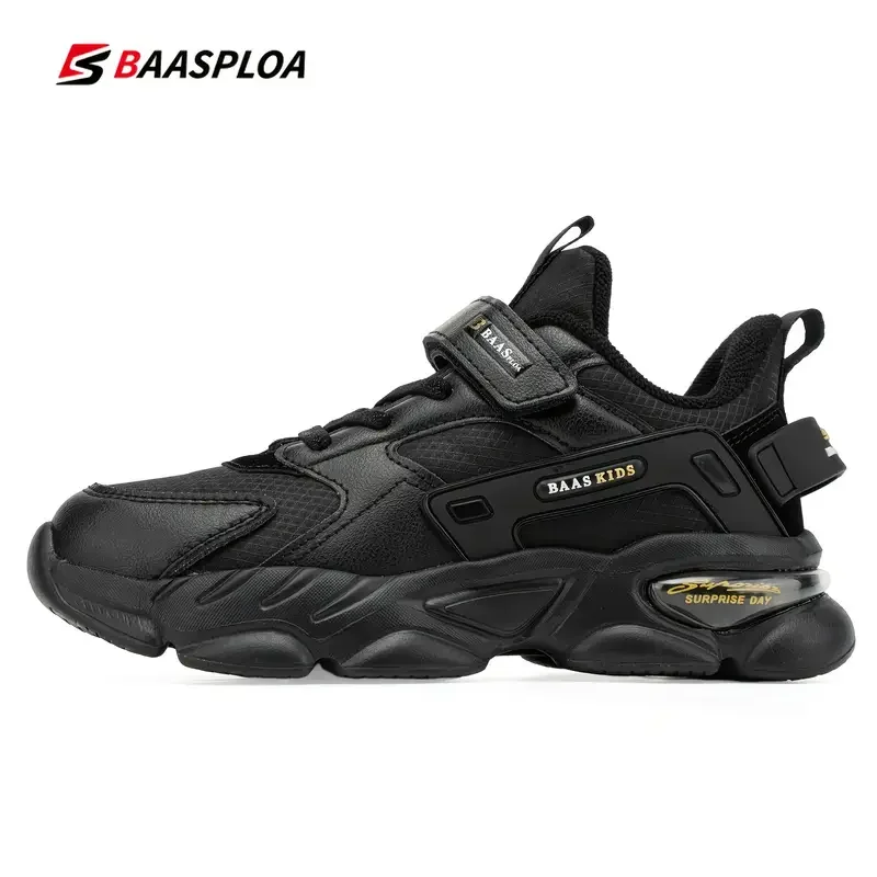 

Baasploa Children Sneakers Breathable Sports Running Sneaker, Leather Tennis Shoes, Casual Walking Shoes For Boys Child Girls Ki