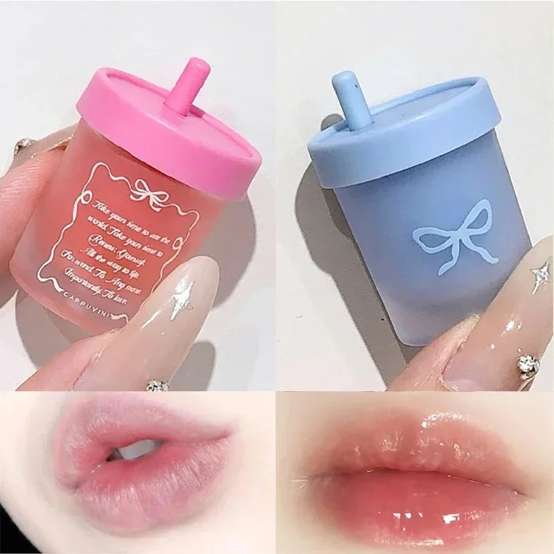 Blueberry Juice Solid Lip Mask Moisturizing Nourishing LipBalm Lasting Hydrating Jelly Lipstick Water Light Gloss Lip Glaze Tint